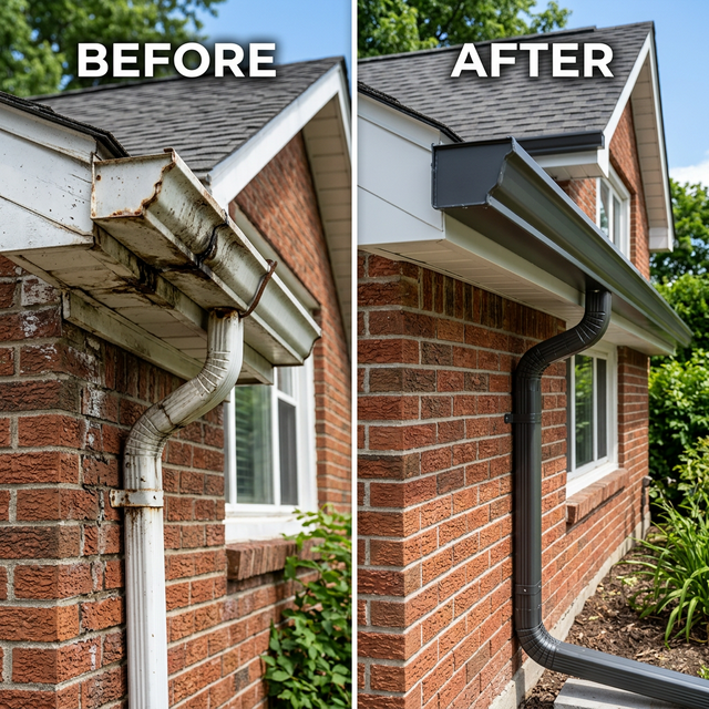 Eavestrough repair